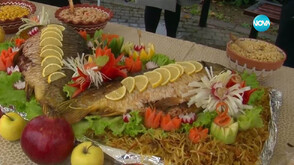 В Бургас посрещнаха Никулден с официална церемония, рибен курбан и запалването на Коледната елха