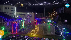 Ученик създаде коледна магия от 1475 метра сияйни гирлянди и 25 000 светодиода