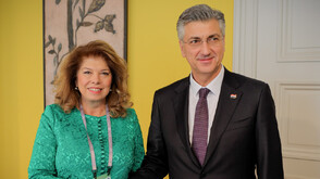 Илияна Йотова се срещна с хърватския министър-председател Андрей Пленкович