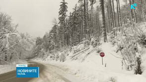 Сняг и бурен вятър затрудняват движението, въведоха ограничения в планинските проходи