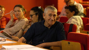 Актьорът и режисьор Ивайло Христов с Наградата на София на 30-ия София Филм Фест