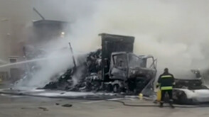 Тир с текстил изгоря на „Капитан Андреево“