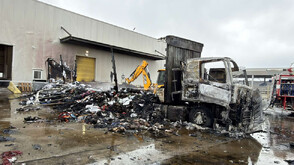 Тир с текстил изгоря на „Капитан Андреево“