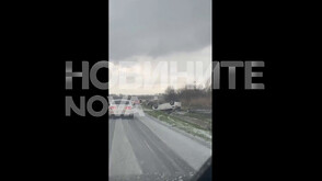 Градушка падна край Поморие и причини катастрофа (ВИДЕО)