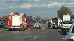 Тежка катастрофа на „Тракия” (СНИМКИ)
