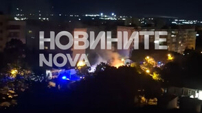 Пожар изпепели товарен бус във варненския квартал „Възраждане” (ВИДЕО+СНИМКИ)