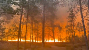 Огромен пожар край Париж блокира жп линии и магистрали (ВИДЕО)