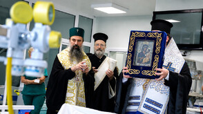 Патриарх Даниил благослови медици и пациенти във ВМА с Чудотворната Хавайска икона на Света Богородица (СНИМКИ)