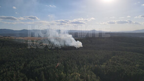 Голям пожар обхвана борова гора край язовир „Копринка”
