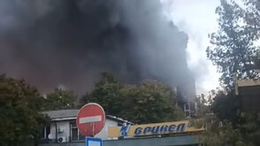 Пожар избухна в ТЕЦ „Брикел“, пет екипа се бориха с огъня (ВИДЕО)