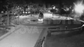 АТВ се заби във фонтан в Горна Оряховица (ВИДЕО)
