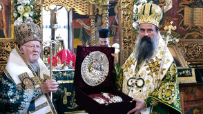 Вартоломей и Даниил отслужиха празнична патриаршеска литургия в Рилския манастир (СНИМКИ)