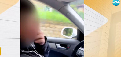 Дете шофира на пътя във Врачанско, майка му го снима