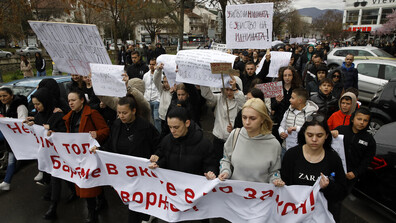 Мъка и гняв в Кочани: Гражданите в РСМ винят корупцията за трагедията