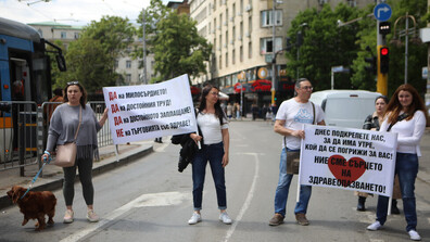 Медицинските сестри излязоха на национален протест (ВИДЕО+СНИМКИ)