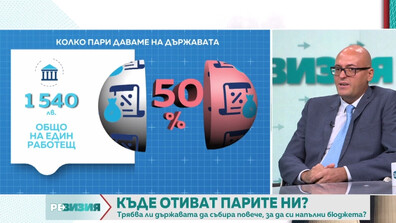 Пламен Донев: Държавата прибира 50% от изработените от нас пари