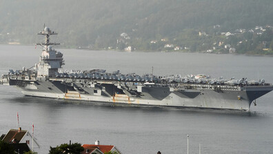 Американският самолетоносач "Джералд Форд" е пристигнал в Латинска Америка