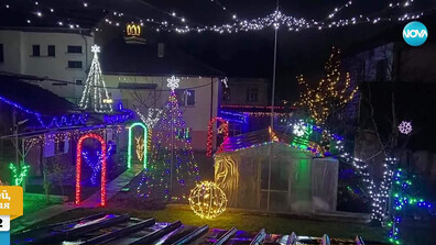Ученик създаде коледна магия от 1475 метра сияйни гирлянди и 25 000 светодиода