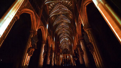 Феерия от светлина и музика: Уникално шоу озари 800-годишната катедрала на Брюксел (ВИДЕО)