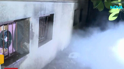 Горещи течове, влага и риск от късо съединение в абонатна станция в блок в София