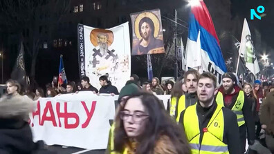 Нов протест срещу корупцията и правителството на Вучич в Белград