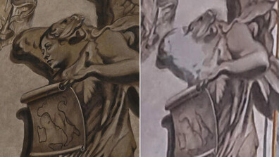 Ликът на "ангела Мелони" в римска базилика беше заличен (ВИДЕО+СНИМКИ)