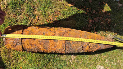 Откриха невзривен снаряд край Казанлък (СНИМКА)