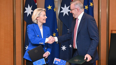 ЕС и Австралия договориха търговска сделка и обявиха партньорство в областта на отбраната