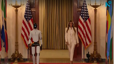 Мелания Тръмп представи хуманоиден робот на среща в Белия дом