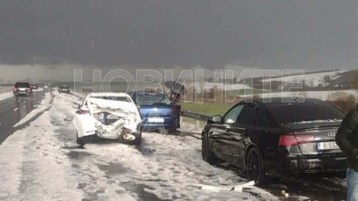 Верижна катастрофа с пострадало дете на "Хемус"