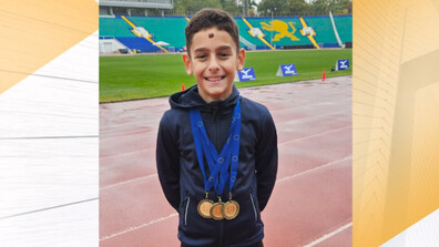 11-годишно българче покорява леката атлетика с десетки медали и международни успехи