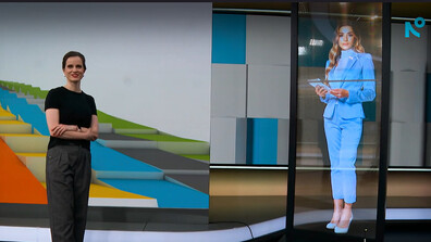 Ахинора - първият дигитален образ холограма в българския телевизионен ефир