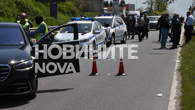 Стрелба при спречкване на изхода на Хасково към Димитровград (СНИМКИ)