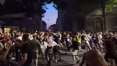 Арести след антиправителствения протест в Белград