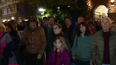 Антиправителствен протест в центъра на София