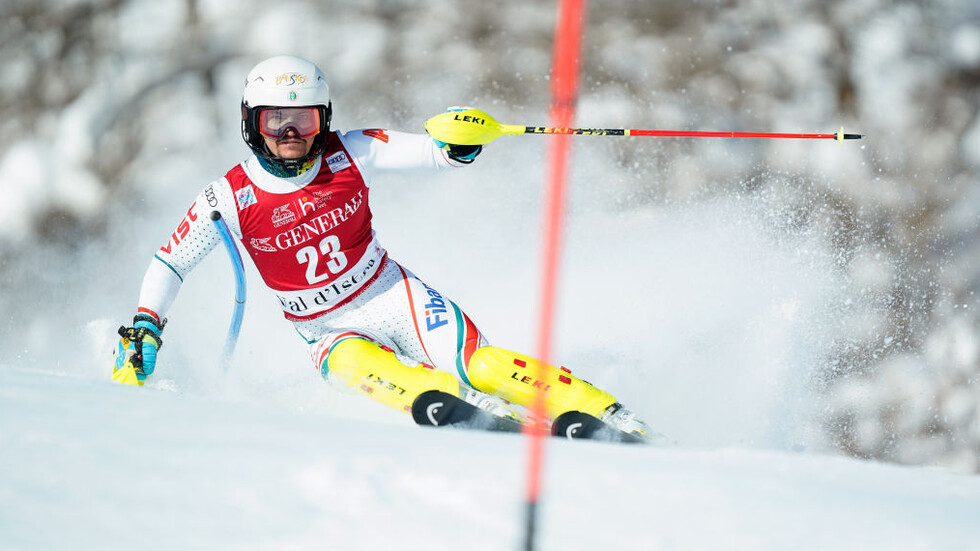 Алберт Попов по време на Световната купа по ски във Вал д'Изер, Франция. Снимка: Getty Images, архив
