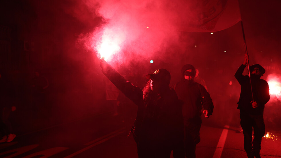 Протести в Косово, 12 декември 2022 г. Снимка: БГНЕС/ЕПА