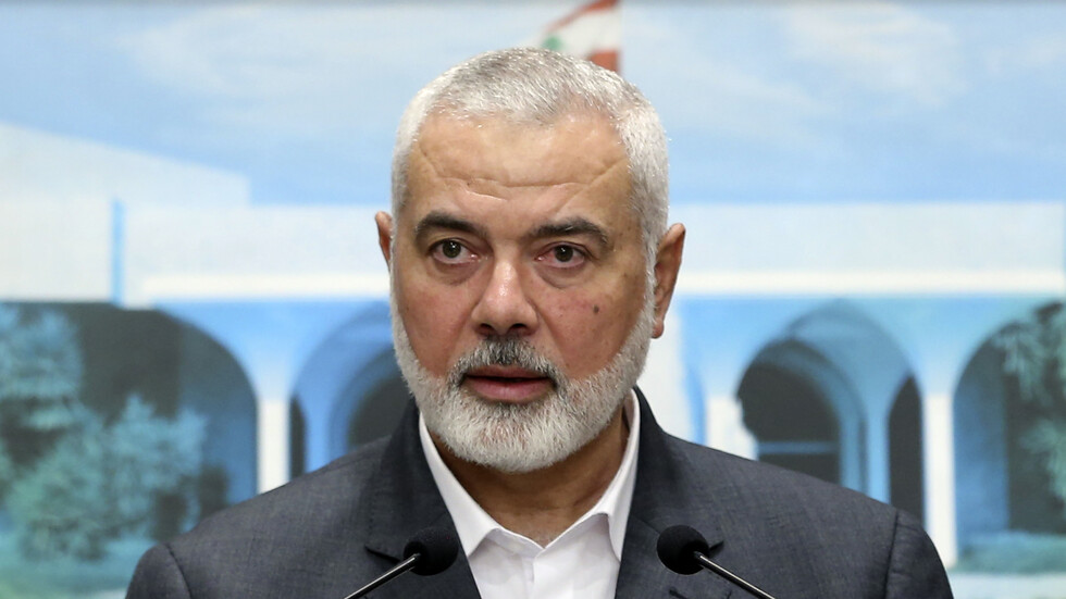 Снимка: Lebanese official Government via AP/ БТА, Лидерът на "Хамас" Исмаил Хания