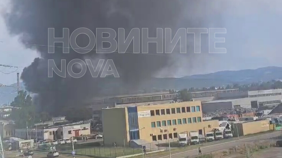 Голям пожар в София (ВИДЕО+СНИМКА)