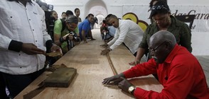 Най-дългата пура на света в чест на Фидел Кастро (ВИДЕО)