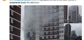 Горят три етажа от жилищна сграда в Лондон (ВИДЕО+СНИМКИ)