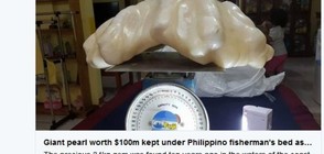Филипински рибар "уловил" 34-килограмова перла (СНИМКА)