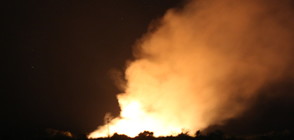 Пожар горя във вилната зона на Казанлък (ВИДЕО+СНИМКИ)