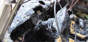 Кола изгоря на булевард в Русе (ВИДЕО+СНИМКИ)
