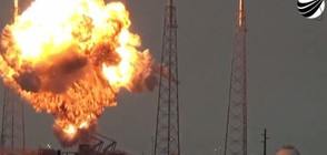 Моментът на експлозията на космодрума в Кейп Канаверал (ВИДЕО)