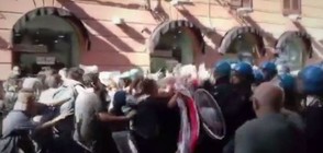 Сблъсъци в Палермо между полиция и протестиращи (ВИДЕО)