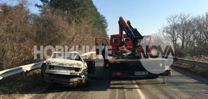 Кола се взриви в Банкя, шофьорът загина (ВИДЕО+СНИМКА)