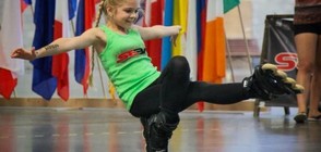 11-годишно момиче смайва с изпълненията си с ролери (ВИДЕО+СНИМКИ)