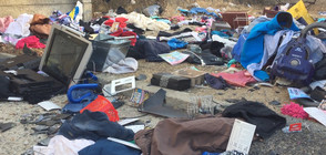 Жена изхвърли покъщнината си през терасата (СНИМКИ)