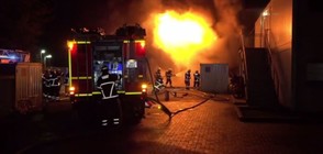 Пак пламна бежански център в Германия (ВИДЕО)